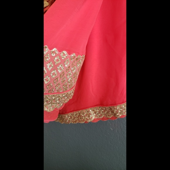 Indian Pakistani saree sari with blouse - Picture 5 of 8
